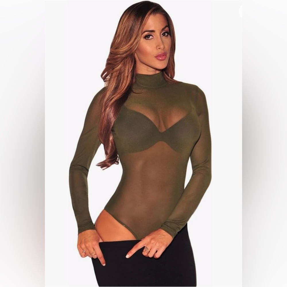 WORN 1X HERA COLLECTION SHEER MESH BODYSUIT!